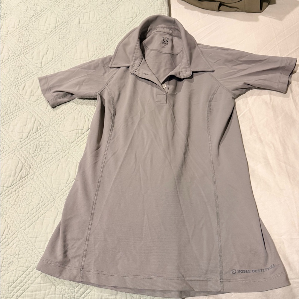 Noble Outfitters Gray Polo Shirt XS